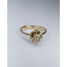 Каблучка із золота 585* з діамантом 0.613ct